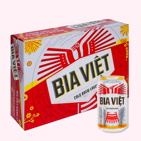 Thùng 24 lon bia Bia Việt 330ml