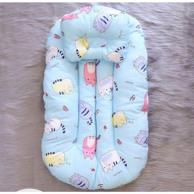 Bộ Gối Nệm Cotton Mềm Cho Bé Chống Lật,Đệm Ngủ Thông Minh Cho Bé Bông MICRO Siêu Mềm 44.85cm Nhiều Màu