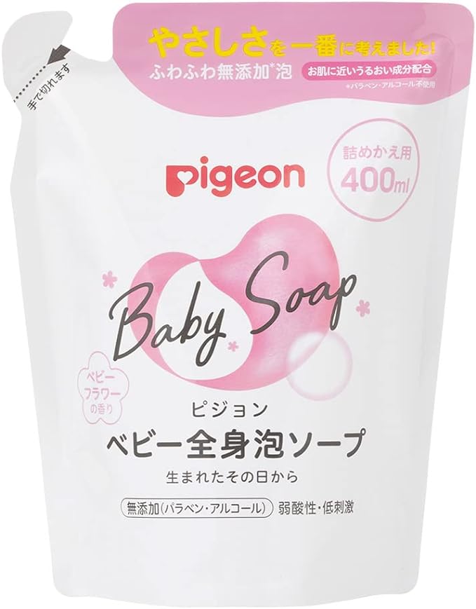 Sữa tắm Pigeon Baby Soap dạng túi 400ml Nhật Bản