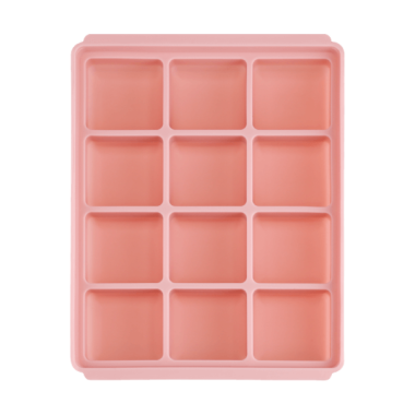 Khay silicone trữ đông Edison (màu hồng, 12 ô)