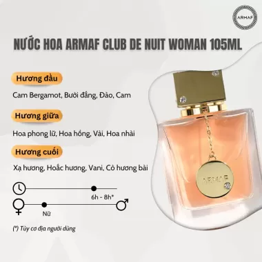 Nước Hoa Nữ Armaf Club De Nuit Woman EDP 105ml