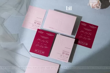 Thiệp cưới nhà Lali - Mẫu LALI-B1013