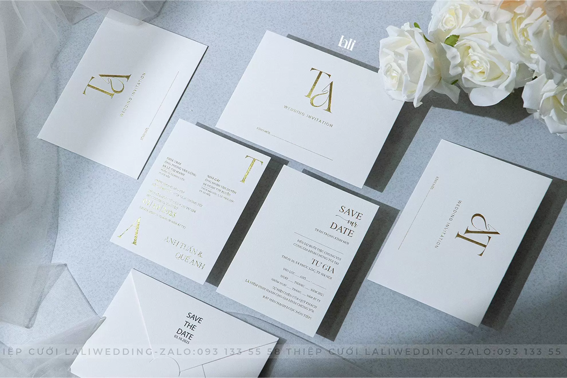 Thiệp cưới nhà Lali - Mẫu LALI-B1018