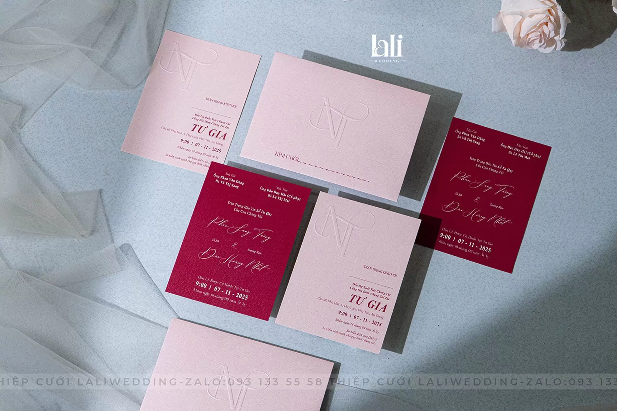 Thiệp cưới nhà Lali - Mẫu LALI-B1013