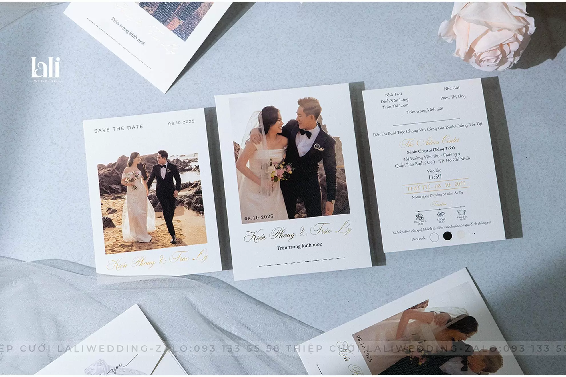 Thiệp cưới nhà Lali - Mẫu LALI-B1011