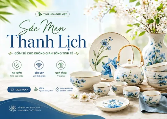 Nâng Tầm Gu Thẩm Mỹ Của Gia Chủ Với Sắc Men Gốm Khói Thanh Lịch