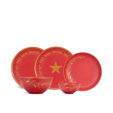Bộ đồ ăn 10 sản phẩm - Timeless - Rực rỡ Việt Nam