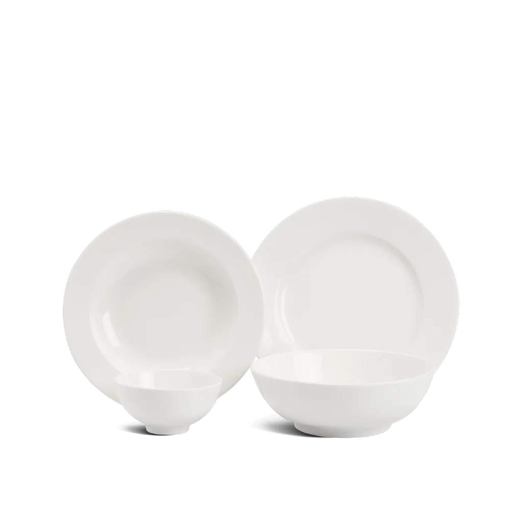 Bộ đồ ăn 09 sản phẩm - Jasmine Lys - Trắng Ngà