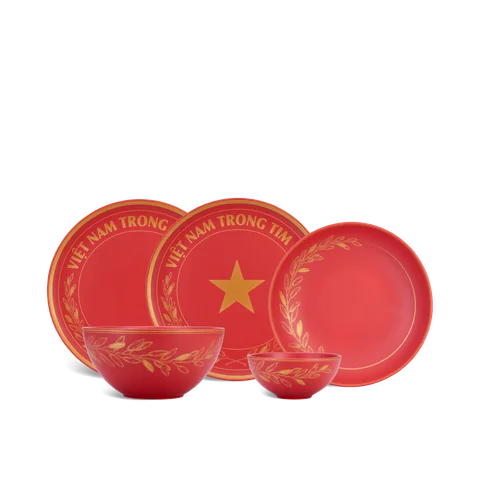 Bộ đồ ăn 10 sản phẩm - Timeless - Rực rỡ Việt Nam