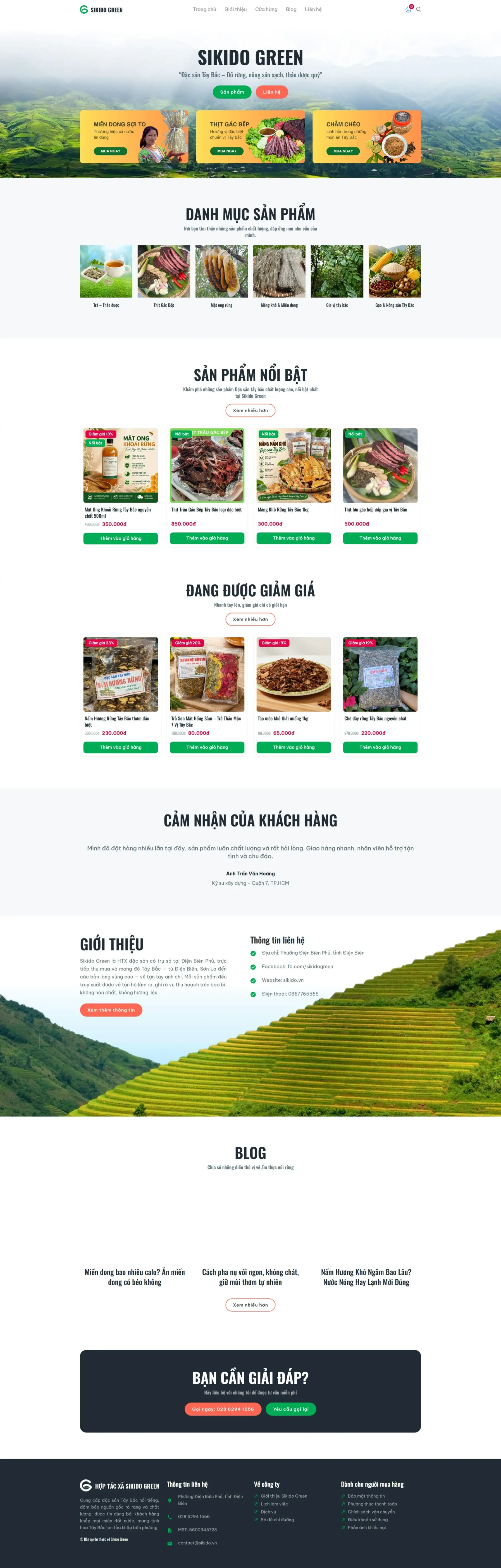 Giao diện web mẫu, template website đẹp | Sikido Web