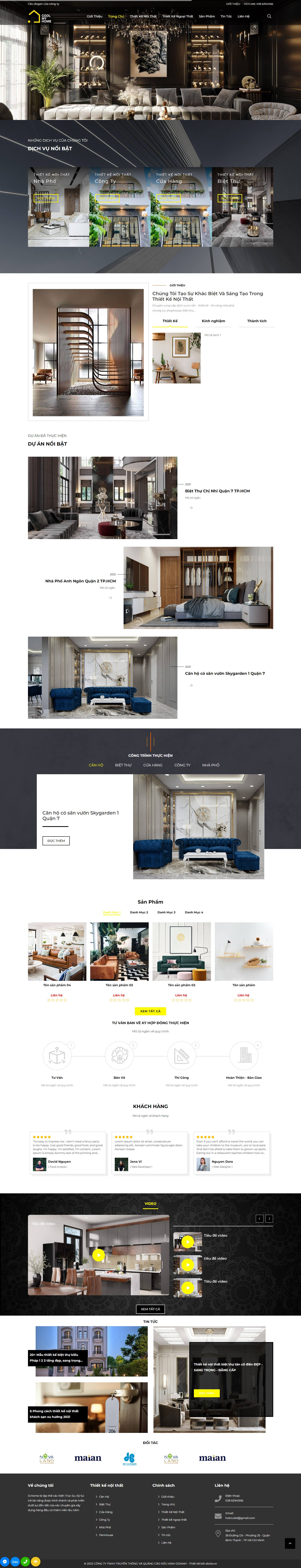 Thiết kế website kinh doanh nội thất 