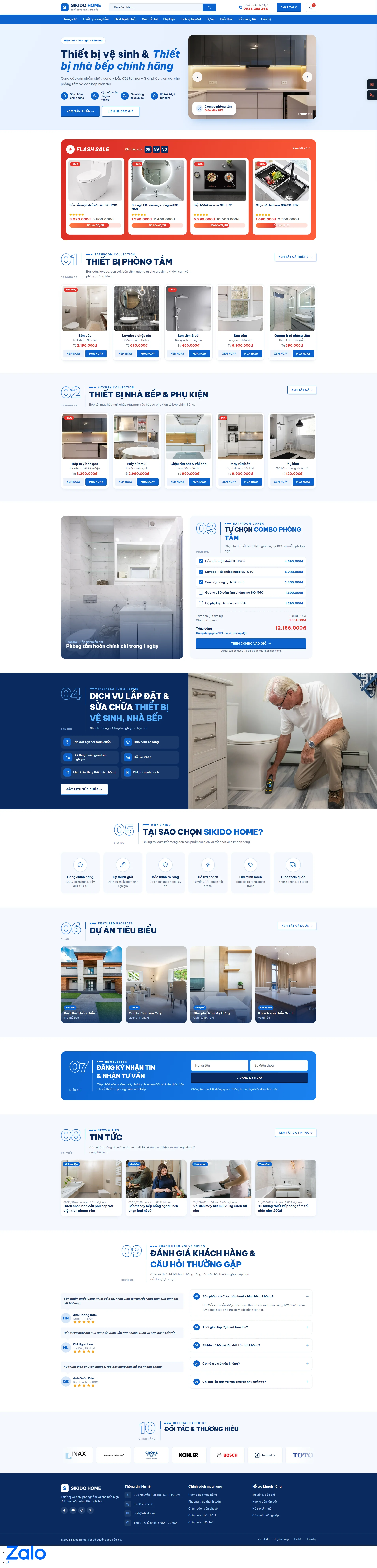 #MS127 - Thiết bị vệ sinh & nhà bếp Sikido Home – demo 119