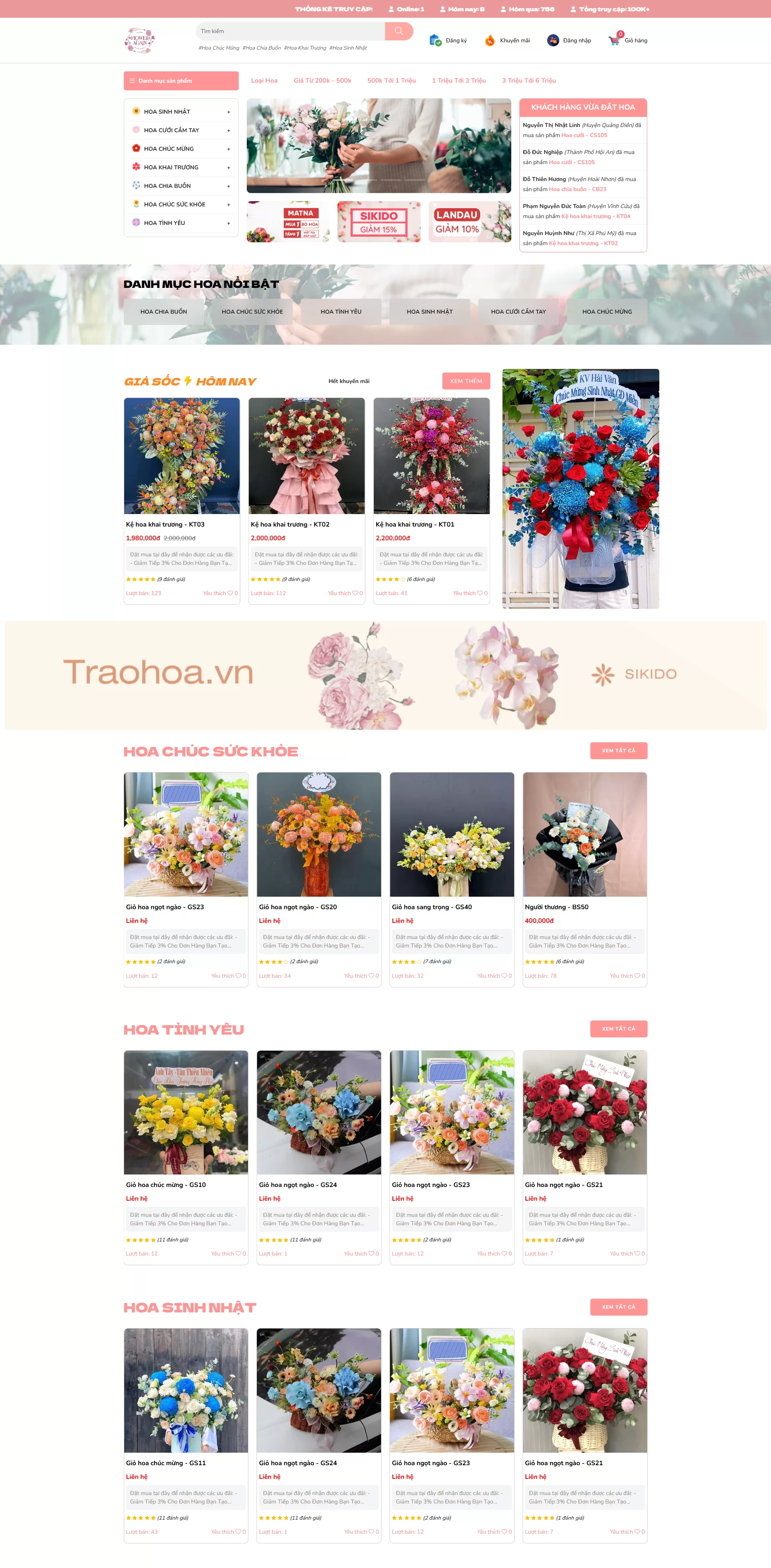 Giao diện web mẫu, template website đẹp | Sikido Web