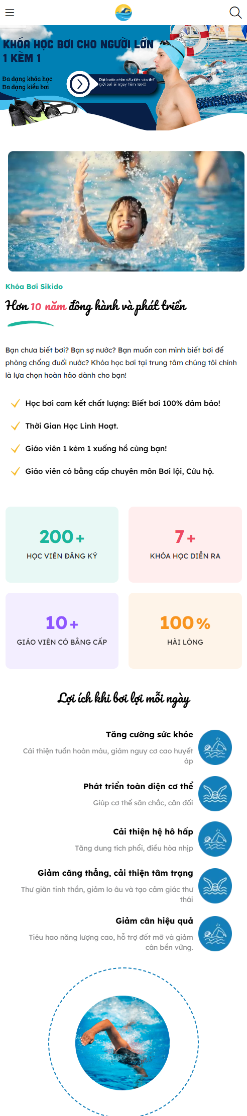 Trung tâm dạy bơi - demo 74