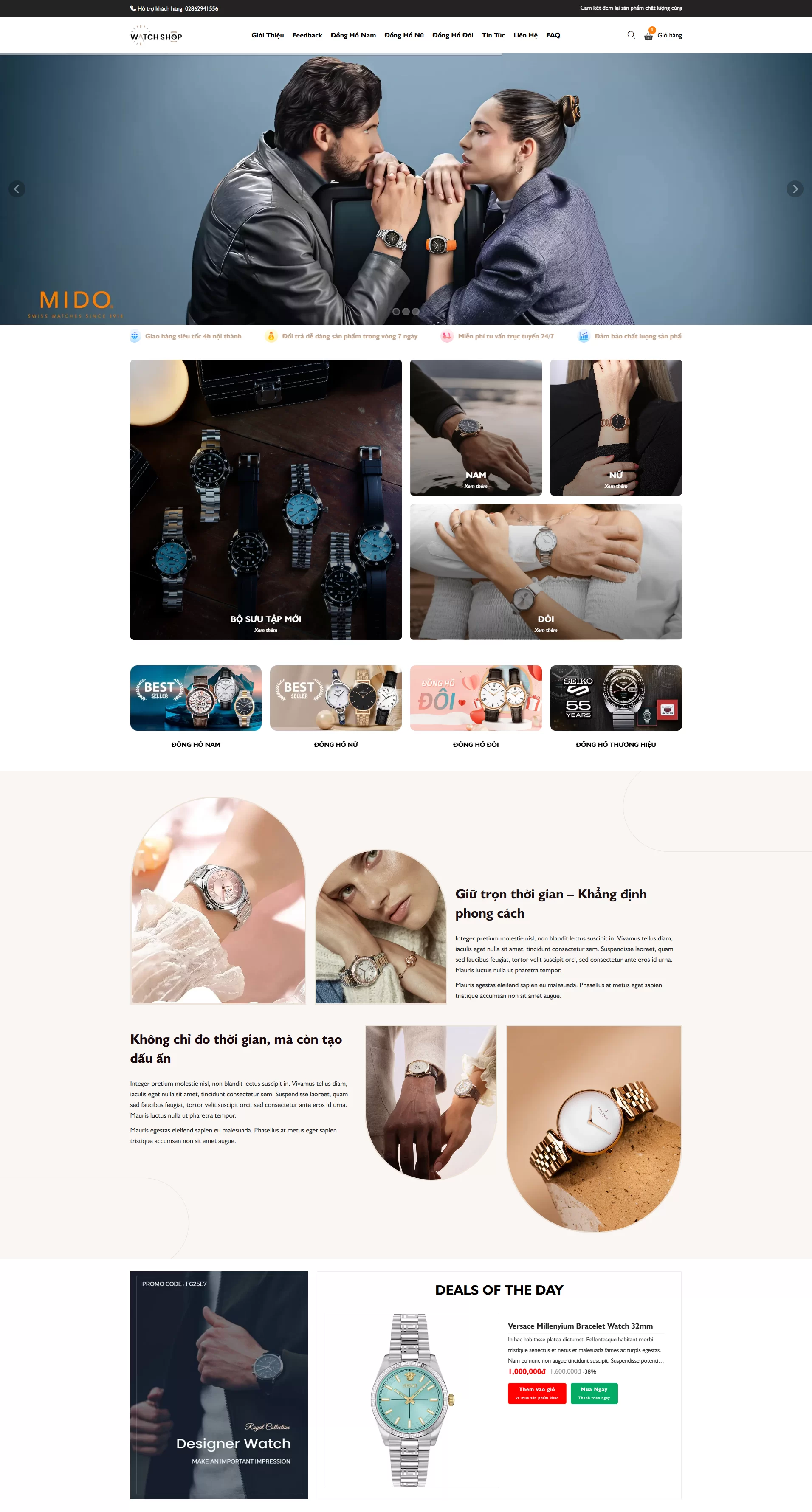 Giao diện web mẫu, template website đẹp | Sikido Web